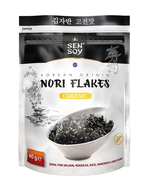 Płatki nori klasyczne bezglutenowe 40 g — Sen Soy