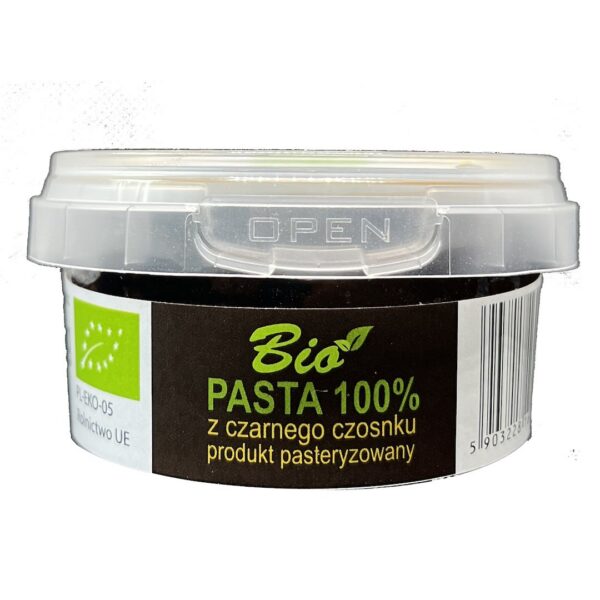 Pasta z czarnego czosnku bezglutenowa BIO 80 g — Przetwory Z Natury