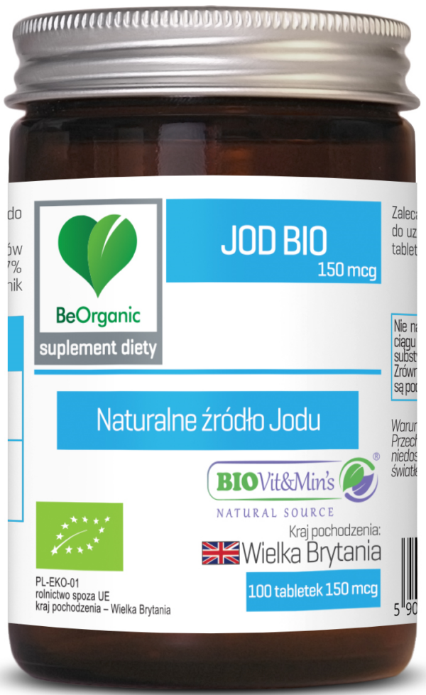 Jod BIO (150 mcg) 100 tabletek — Be Organic