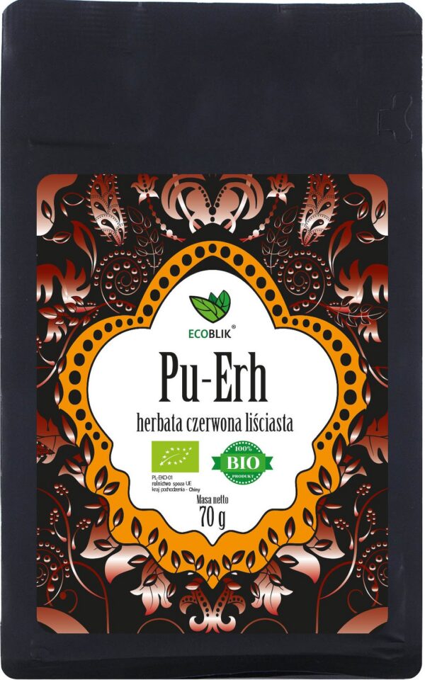 Herbata czerwona liściasta Pu erh BIO 70 g — Ecoblik