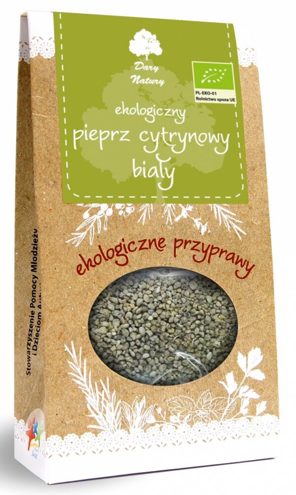 Pieprz biały cytrynowy BIO 50 g — Dary Natury