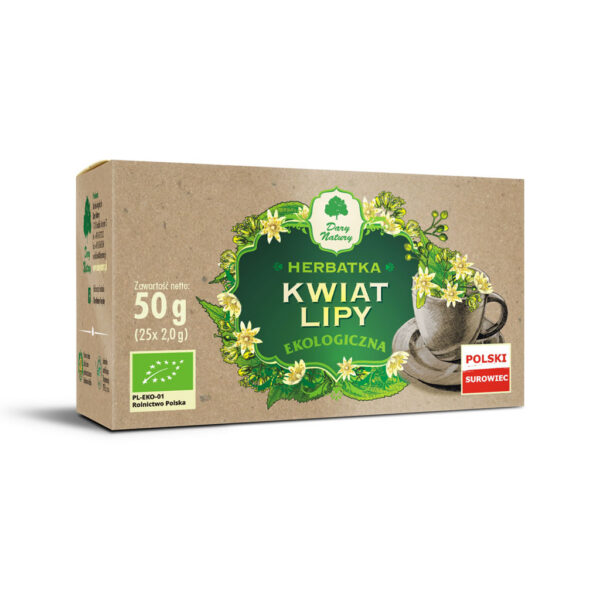 Herbatka kwiat lipy BIO (25 x 2 g) 50 g — Dary Natury