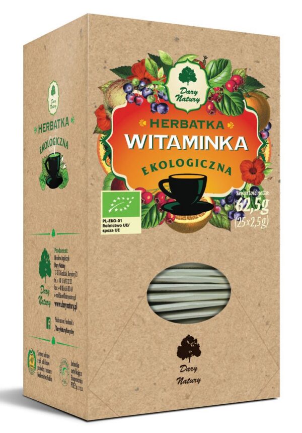 Herbatka witaminka BIO (25 x 2,5 g) 62,5 g — Dary Natury
