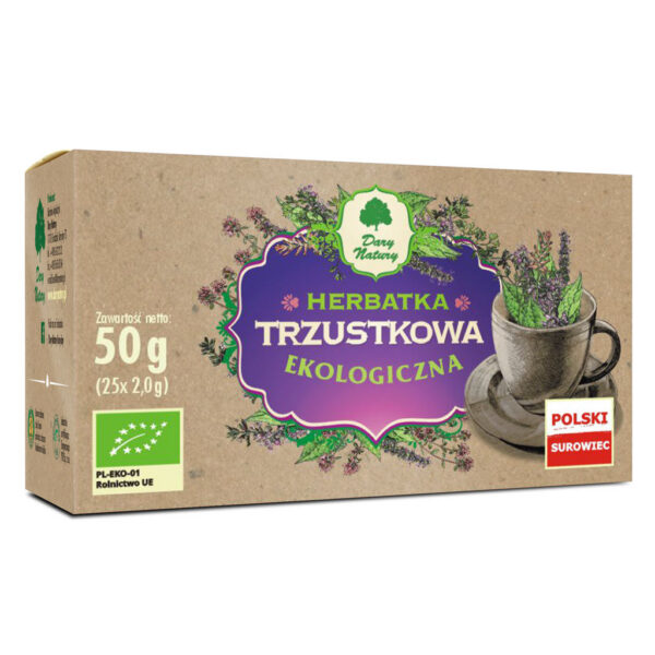 Herbatka ziołowa z macierzanką, bylicą, miętą, nagietkiem i lawendą w saszetkach (25 × 2 g) BIO 50 g — Dary Natury