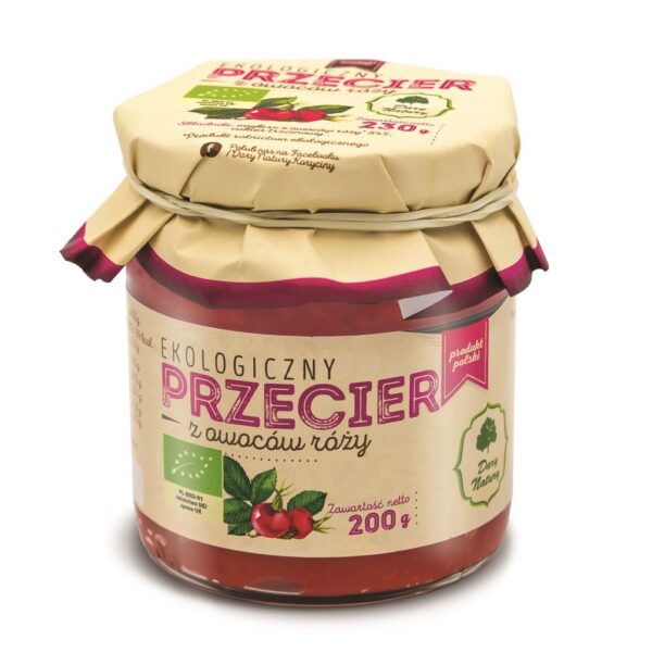 Przecier z owoców róży BIO 200 g — Dary Natury