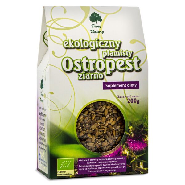 Ostropest plamisty ziarno BIO 200 g — Dary Natury
