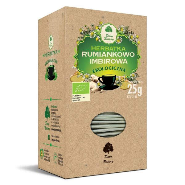 Herbatka rumiankowo-imbirowa BIO (25 x 1 g) 25 g — Dary Natury