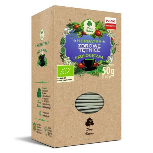 Herbatka z różą, rdestem i jemiołą BIO (25 x 2 g) 50 g — Dary Natury