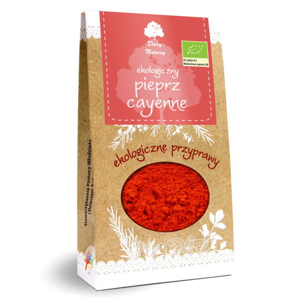 Pieprz cayenne BIO 60 g — Dary Natury