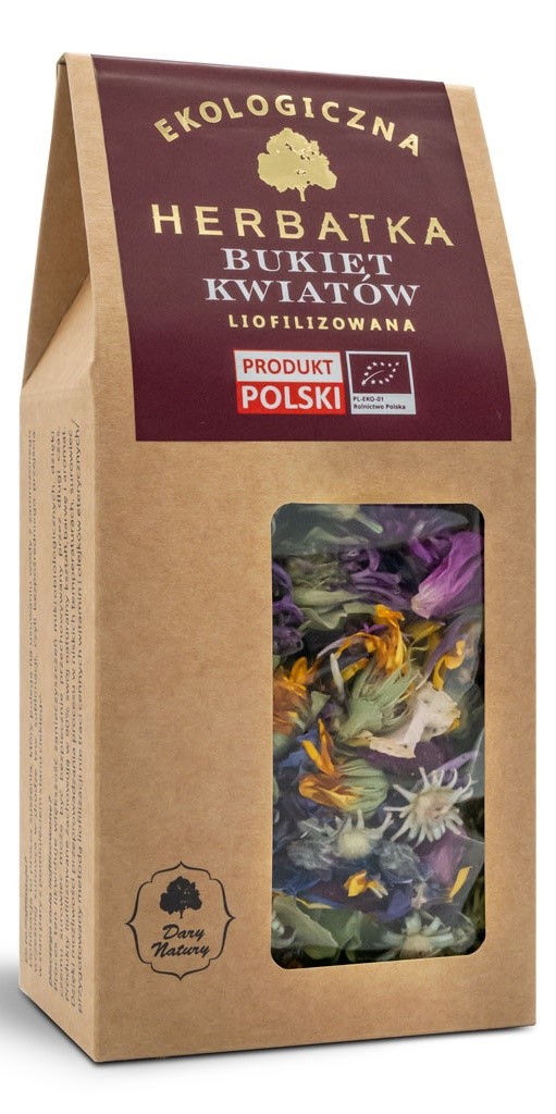 Herbatka liofilizowana bukiet kwiatów BIO 15 g — Dary Natury