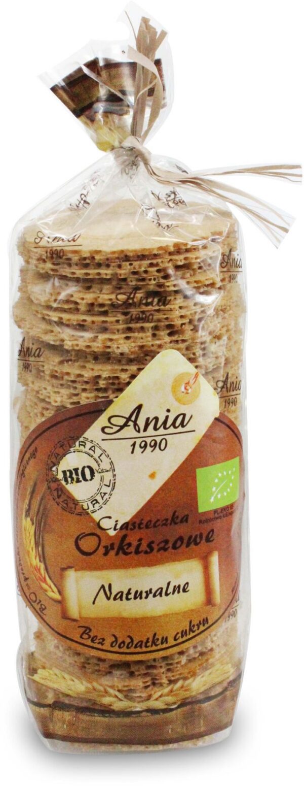 Ciastka orkiszowe naturalne bez dodatku cukrów BIO 120 g — Bio Ania