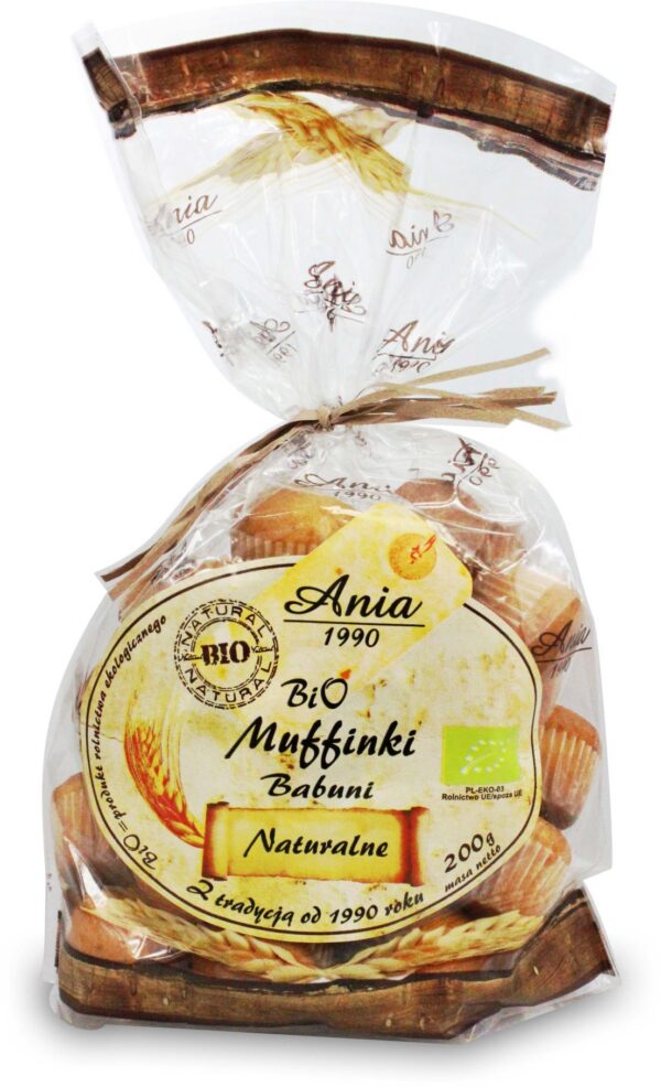 Muffinki Babuni naturalne BIO 200 g — Bio Ania