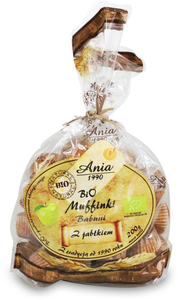 Muffinki Babuni z jabłkiem BIO 200 g — Bio Ania