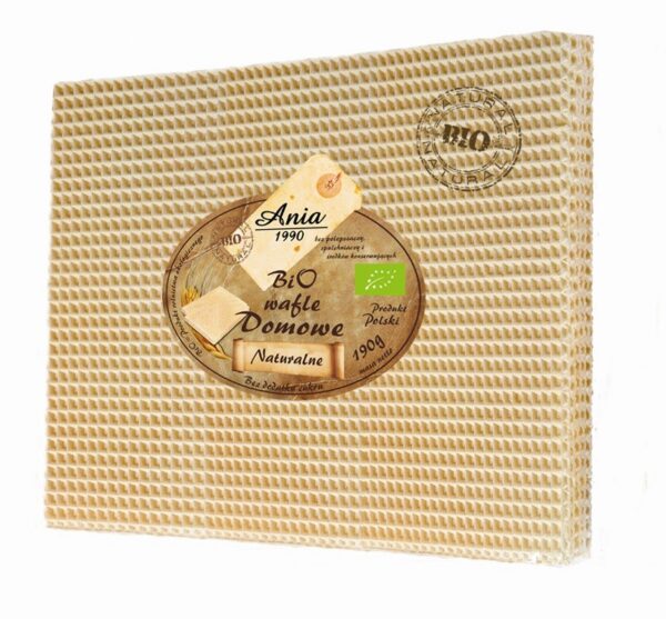 Wafle domowe naturalne bez dodatku cukrów BIO 190 g — Bio Ania