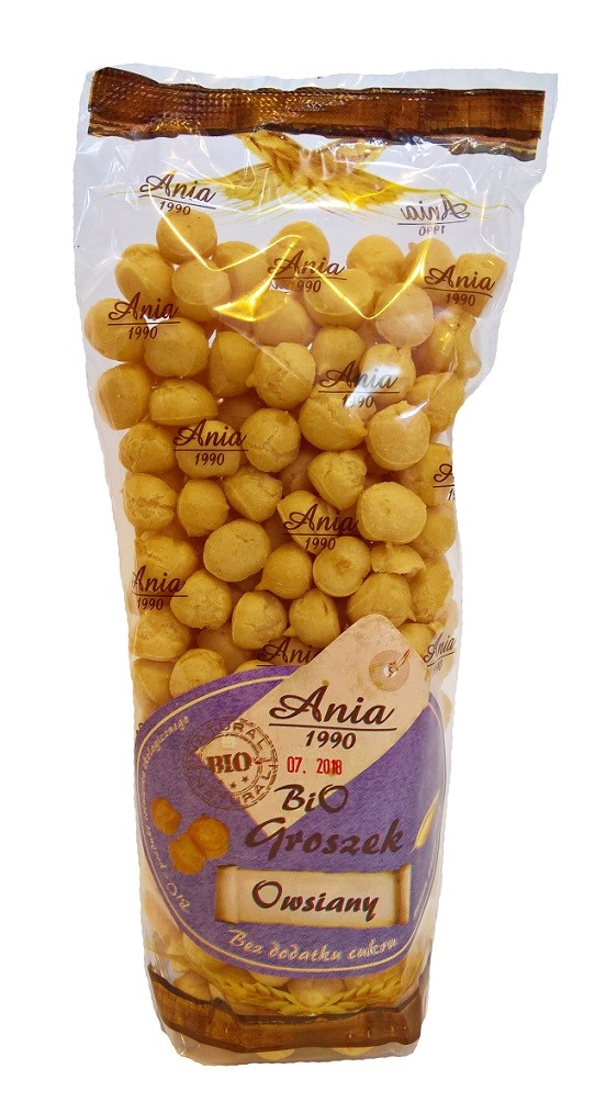 Groszek ptysiowy owsiany bez dodatku cukrów BIO 70 g — Bio Ania