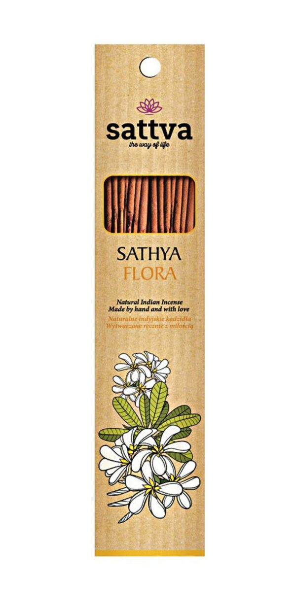 Kadzidełka indyjskie Sathya Flora (15 szt.) 30 g — Sattva