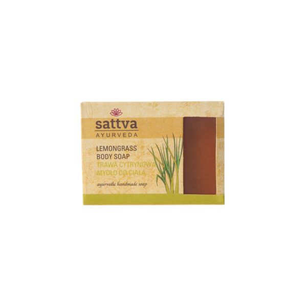 Mydło w kostce do ciała trawa cytrynowa 125 g — Sattva