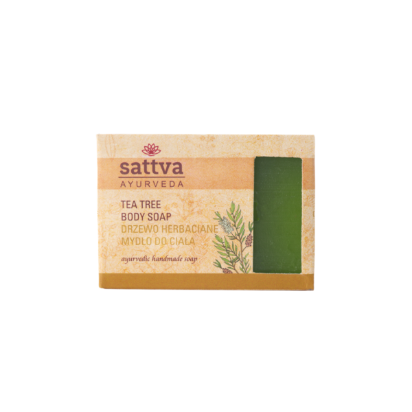 Mydło w kostce do ciała drzewo herbaciane 125 g — Sattva