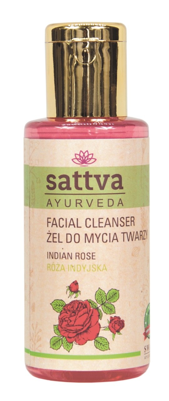Żel do mycia twarzy róża indyjska 100 ml — Sattva