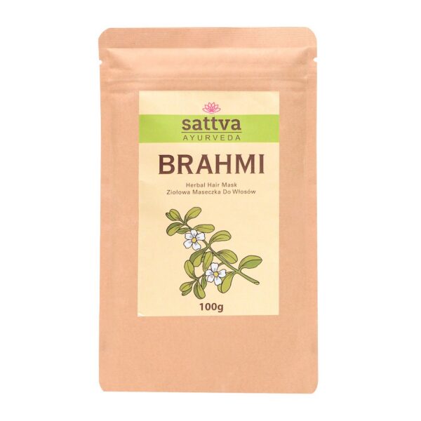 Maseczka ziołowa do włosów brahmi 100 g — Sattva