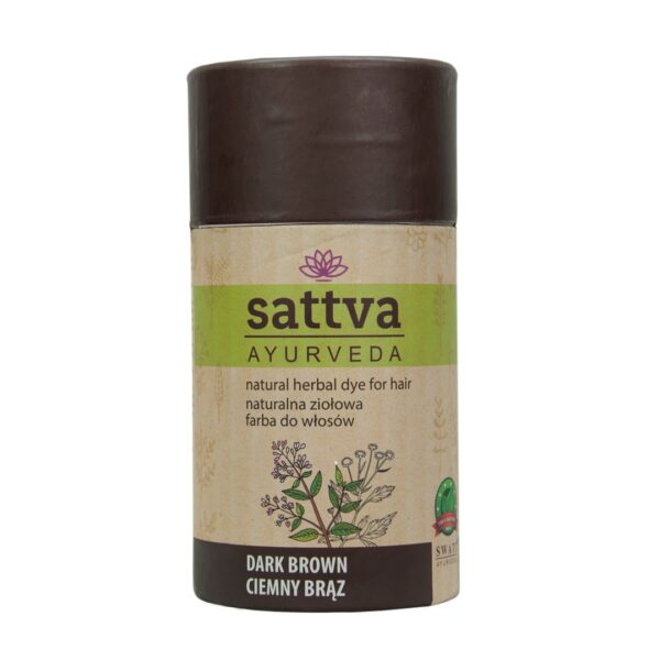 Henna ciemny brąz ECO 150 g — Sattva