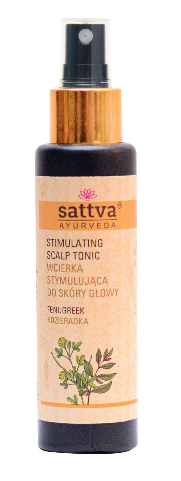 Wcierka do skóry głowy stymulująca wzrost kozieradka 100 ml — Sattva