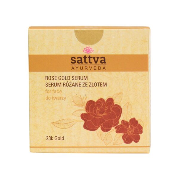 Serum do twarzy różane ze złotem 15 ml — Sattva