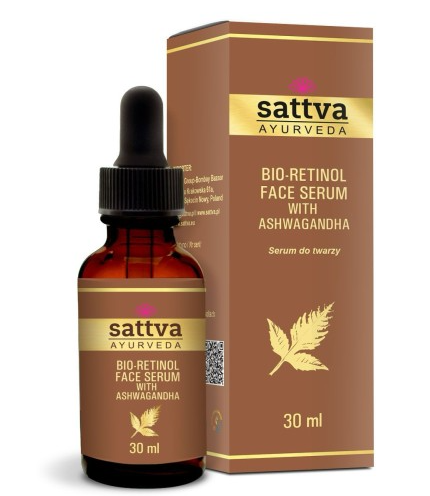 Serum do twarzy z ashwagandhą i BIO-retinolem 30 ml — Sattva