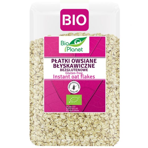 Płatki owsiane błyskawiczne bezglutenowe BIO 1 kg — Bio Planet