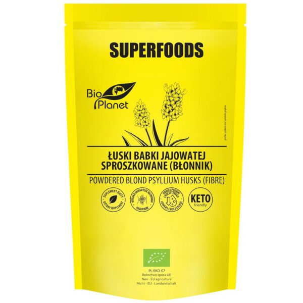 Łuski babki jajowatej (błonnik) BIO 400 g — Bio Planet