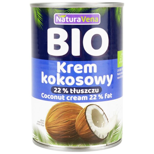 Coconut Milk, napój kokosowy 22 % tłuszczu BIO 400 g — Naturavena