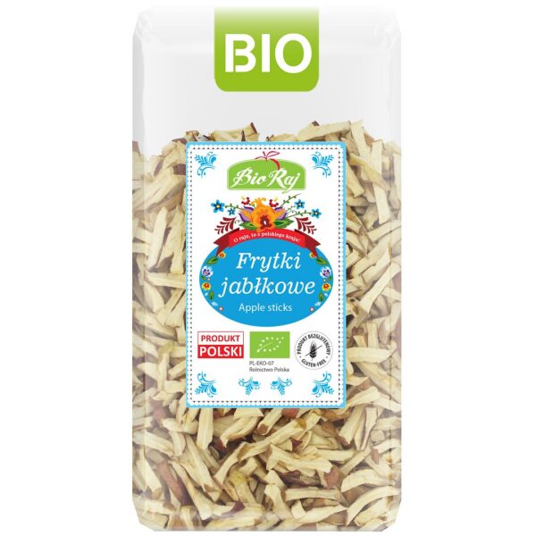 Frytki jabłkowe bezglutenowe BIO (polska) 60 g — Bio Raj