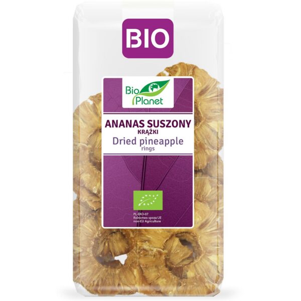 Ananas suszony krążki BIO 300 g — Bio Planet