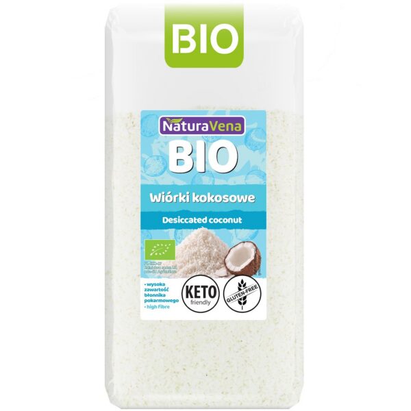 Wiórki kokosowe bezglutenowe BIO 200 g — Naturavena
