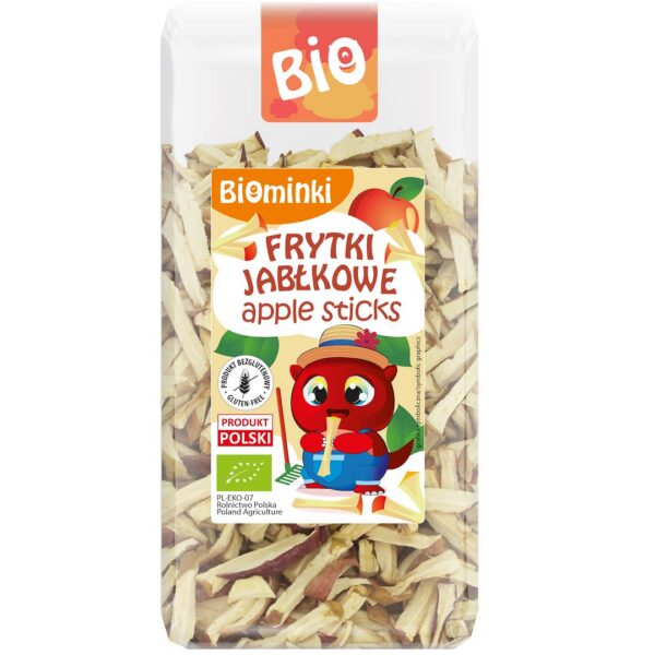 Frytki jabłkowe bezglutenowe BIO 50 g — Biominki
