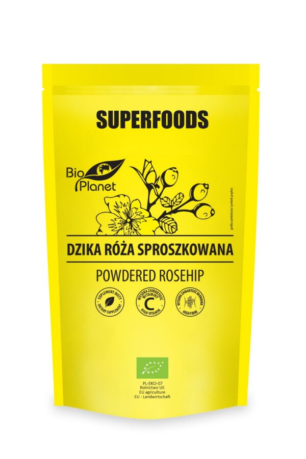 Dzika róża sproszkowana BIO 150 g — Bio Planet