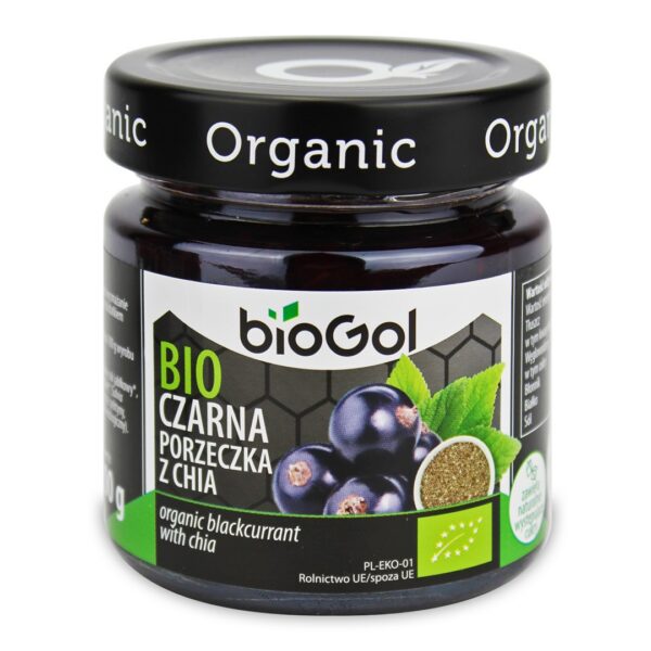 Mus czarna porzeczka z chia BIO 200 g — Biogol