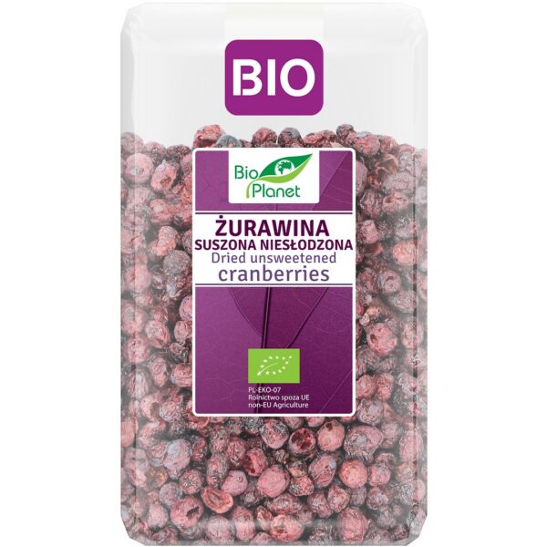Żurawina suszona niesłodzona BIO 150 g — Bio Planet