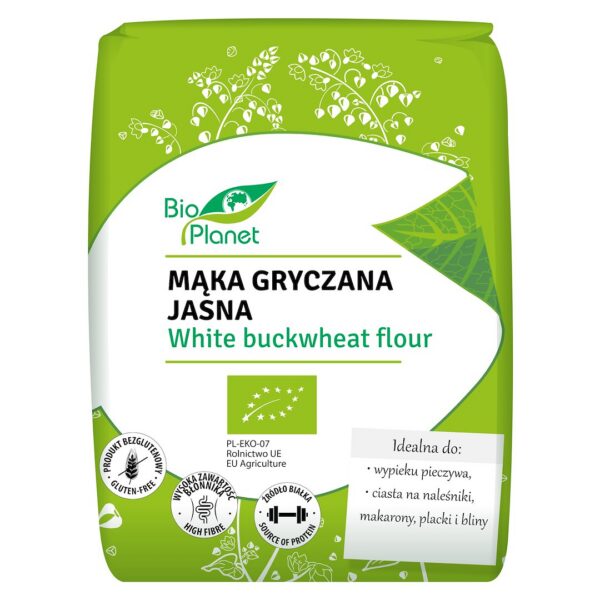 Mąka gryczana jasna bezglutenowa BIO 1 kg — Bio Planet