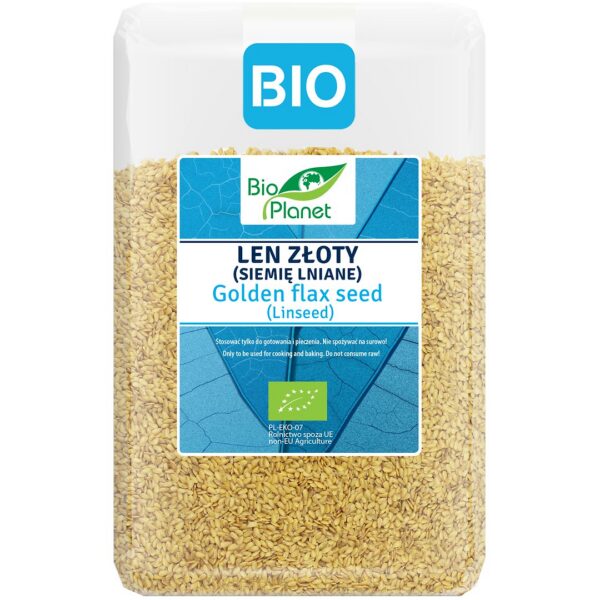 Len złoty (siemię lniane) BIO 2 kg — Bio Planet