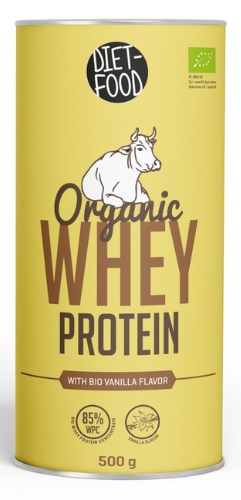 Białko serwatkowe o smaku waniliowym (koncentrat WPC 85) BIO 500 g — Diet-food