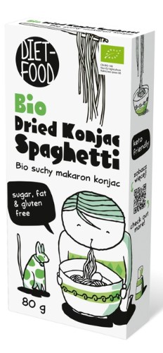 Suchy makaron konjac spaghetti BIO 80 g — Diet-food