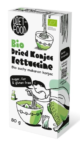 Suchy makaron konjac fettuccine BIO 80 g — Diet-food