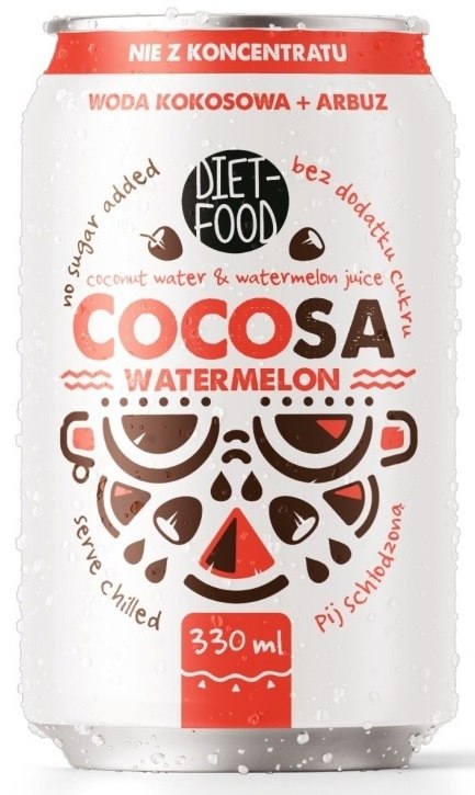 Woda kokosowa z sokiem z arbuza 330 ml — Diet-food