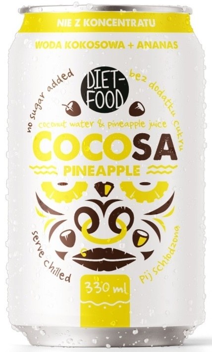 Woda kokosowa z sokiem z ananasa 330 ml — Diet-food