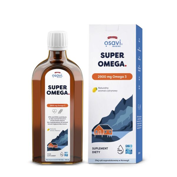 Super omega-3 (2900 mg) o smaku cytrynowym 250 ml — Osavi