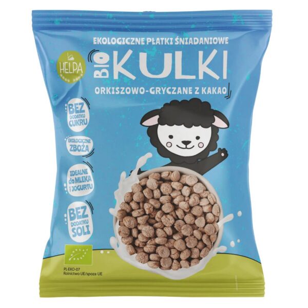 Kulki orkiszowo-gryczane z kakao bez dodatku cukrów BIO 160 g — Helpa