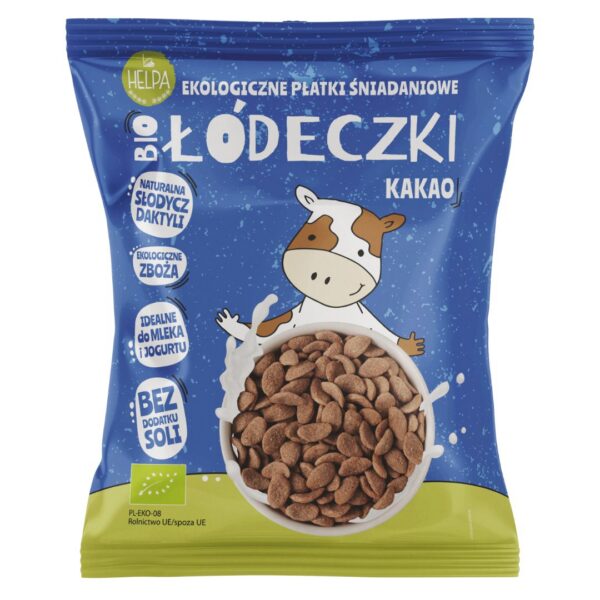 Łódeczki jaglano-orkiszowe z kakao bez dodatku cukrów BIO 260 g — Helpa