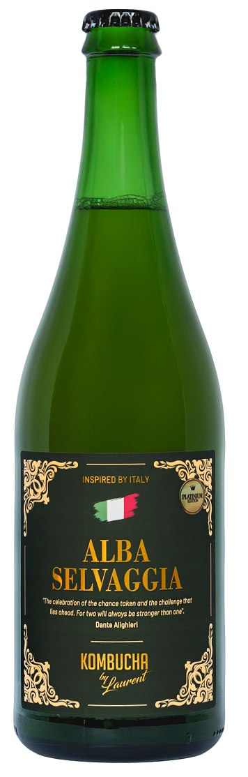 Kombucha o smaku fiołka i pomarańczy (Dante Alighieri) BIO 750 ml — Kombucha By Laurent
