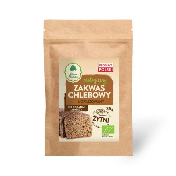 Zakwas chlebowy żytni liofilizowany BIO 35 g — Dary Natury